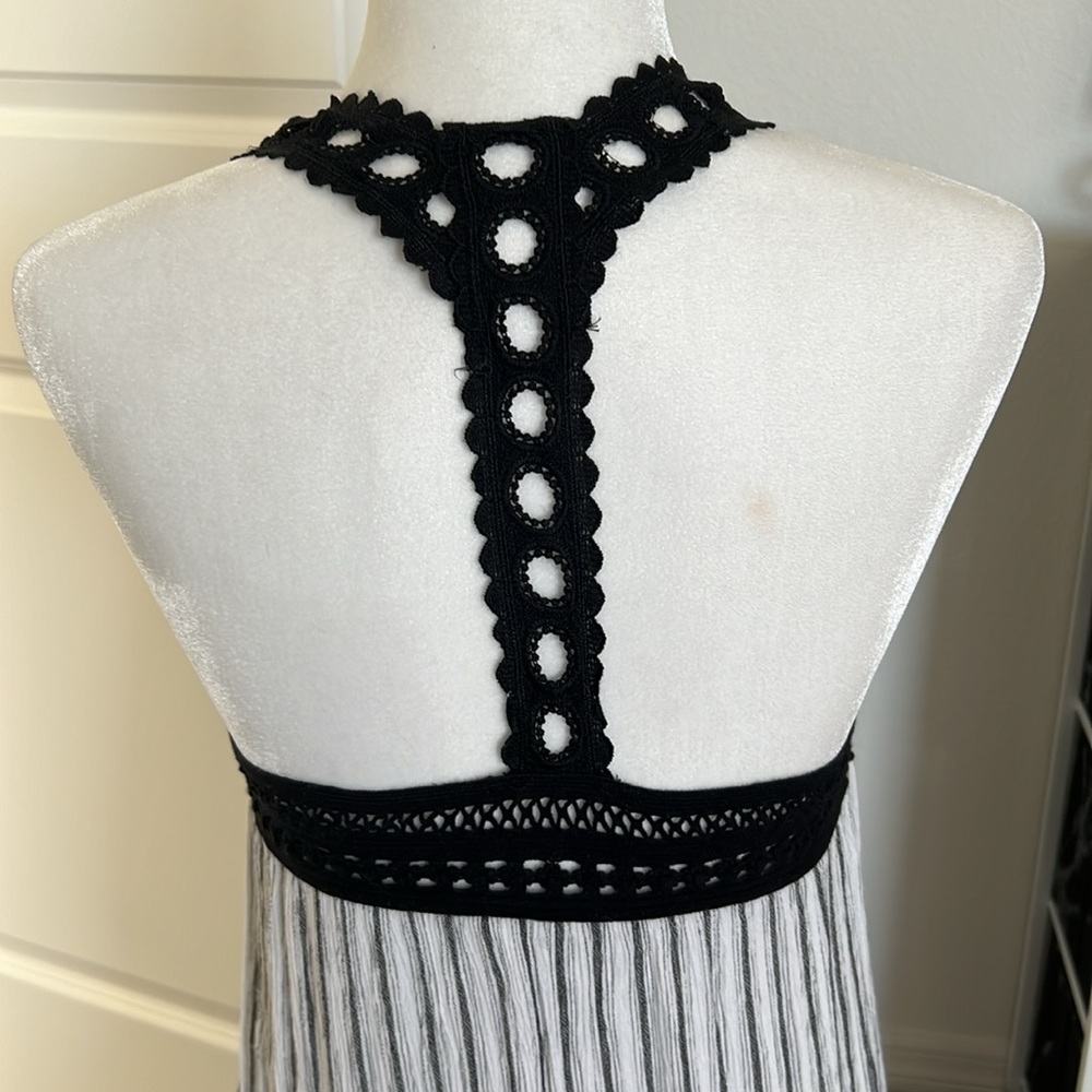 NWOT Lilka Anthropologie Striped Crochet Maxi Dress - S petite - Picture 6 of 8